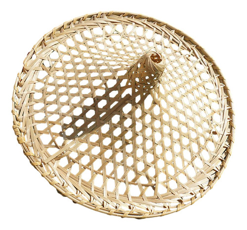 Sombrero De Bambú Para Decoración De Pared, Tejido, Concha D