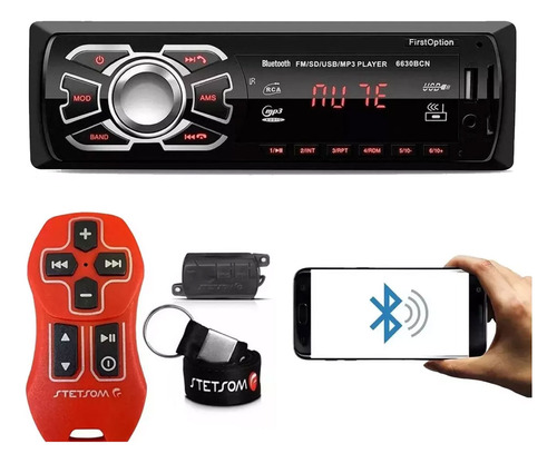 Radio Mp3 Fm Bluetooth Controle Longa Distancia Stetsom