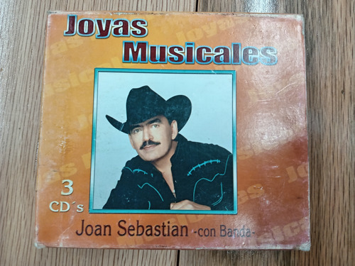 Cd Triple Joan Sebastian Con Banda Joyas Musicales Grupero Estándar (Usado)