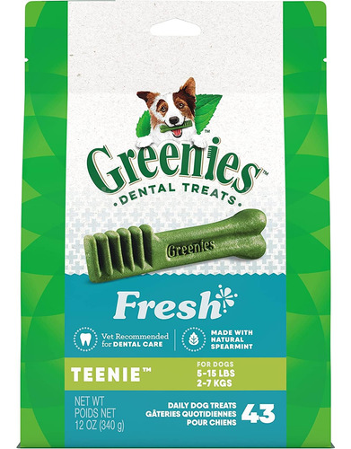 Masticables Dentales Para Perros Greenies Freshmint 340 G Te