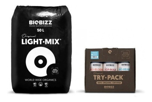 Sustrato Profesional Biobizz Light Mix + Try Pack Hydro
