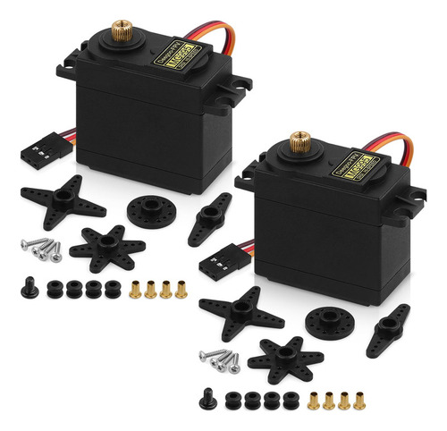 2 Uds Mg995 55g Micro Servomotor Kit De Motor Con Engranaje