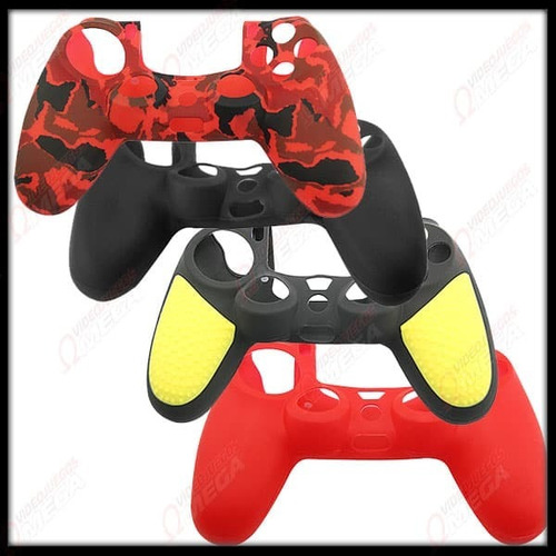 Protector Silicon Para Control Ps4 Rojo