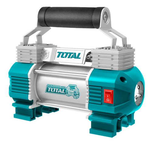 Imagen 2 de 6 de Compresor Mini 12v 120 Psi Industrial Total + Accesorios