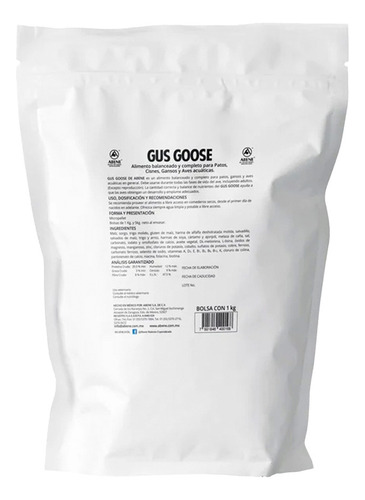 Abene Gus Goose Alimento Completo Patos Gansos Pienso 1 Kg