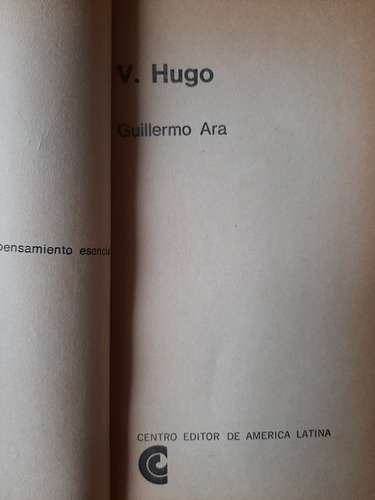 V. Hugo - Guillermo Ara (Usado)