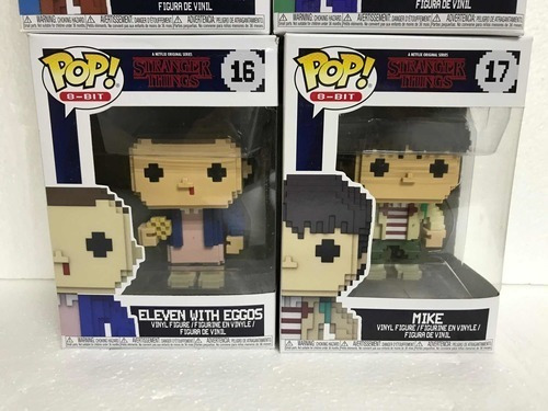 Stranger Things 8bits Mike Eleven Dustin Lucas Set Funko Pop