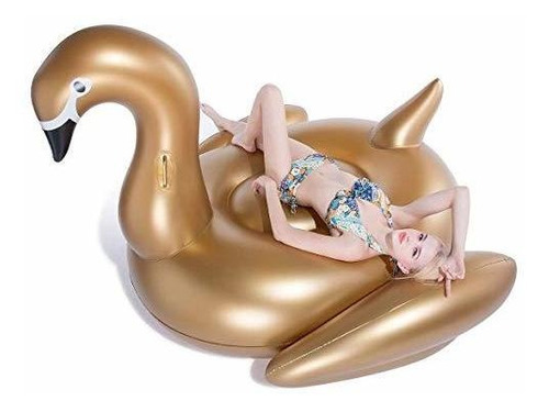 Paquete De 1 Inflable Piscina Jasonwell Gold Swan