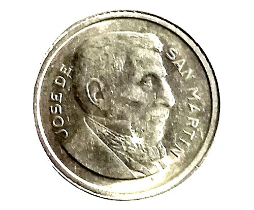 Argentina Moneda De 50 Centavos 1954 San Martín Anciano