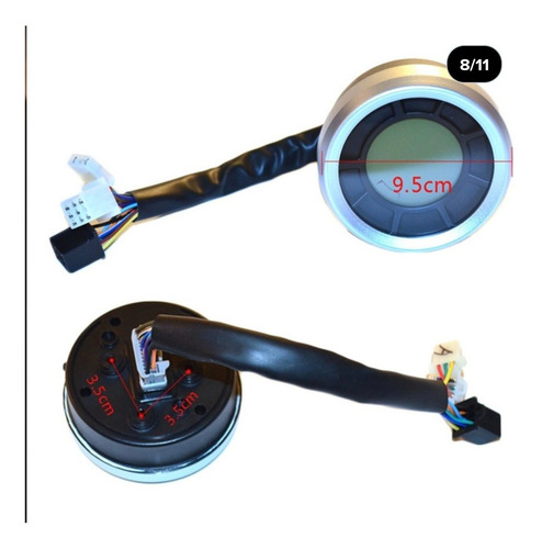 Motocicleta Lcd Digital Velocímetro Odômetro Tacômetro Mf-6