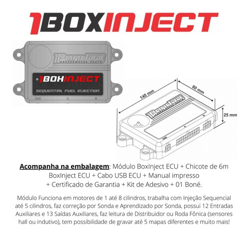 Imagem 3 de 4 de Pandoo Boxinject Ecu 6m + Garantia 3 Anos + Nf + A Vista