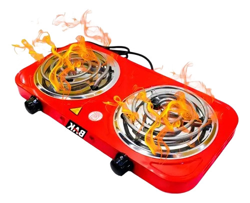 Fogão Cooktop Fogareiro Elétrico 2 Bocas 2500w, 110 E 220v