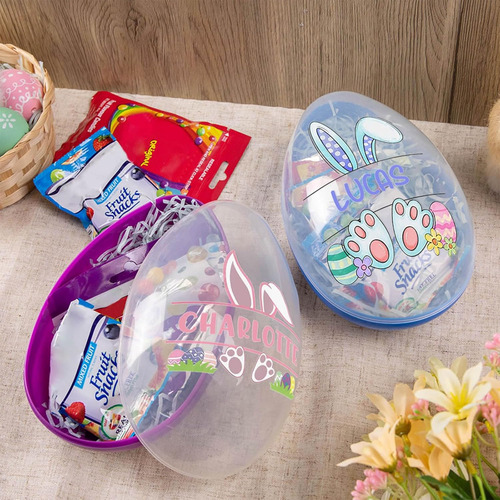 Huevos De Pascua De Conejo Personalizados, Iniciales De Orej