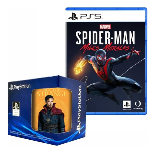 Spider-man Miles Morales Playstation 5 Y Taza. 2