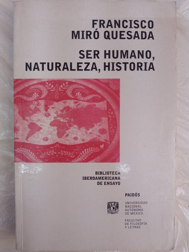 Ser Humano, Naturaleza, Historia Francisco M. Quesada Libro 