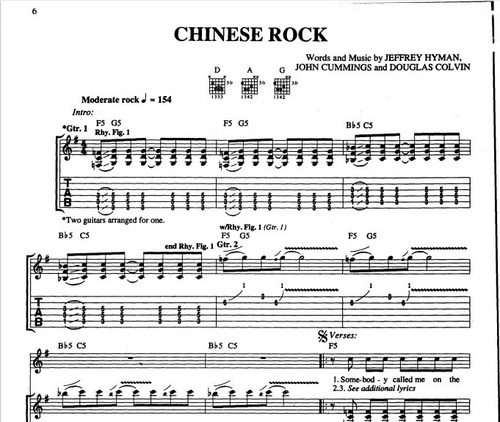 The Ramones Antology / Partituras Y Tablatura Para Guitarra