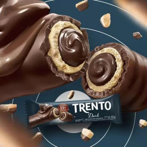 Chocolate Trento Tradicional Dark Caixa Com 16 Uni