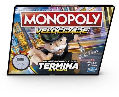 Jogo De Tabuleiro Monopoly Speed Hasbro