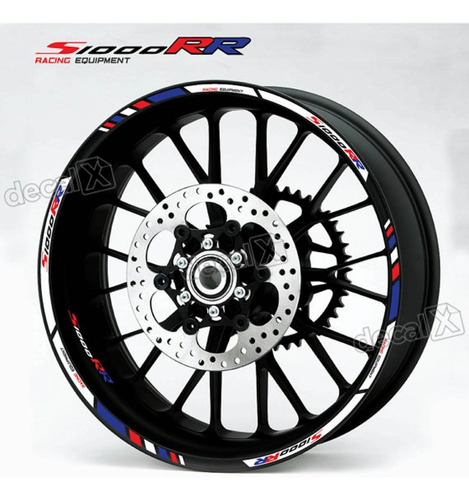 Kit Adesivo Friso Refletivo Roda Moto Bmw S1000rr Fri026