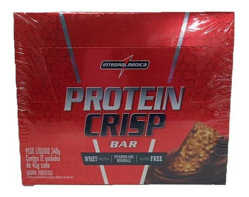 Barra De Proteína- Protein Crisp Bar- Integralmedica-cx C/12