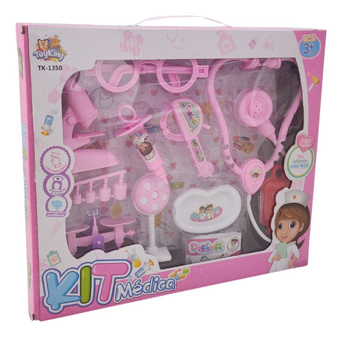 Kit Médico Doutora Infantil Brinquedo Médica Maletinha