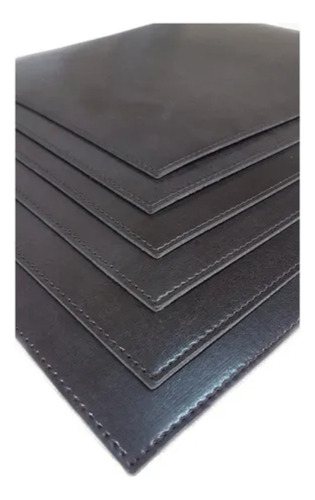 Individual Marrón (30cmx42cm) Cuero Sintético Personalizado Marrón