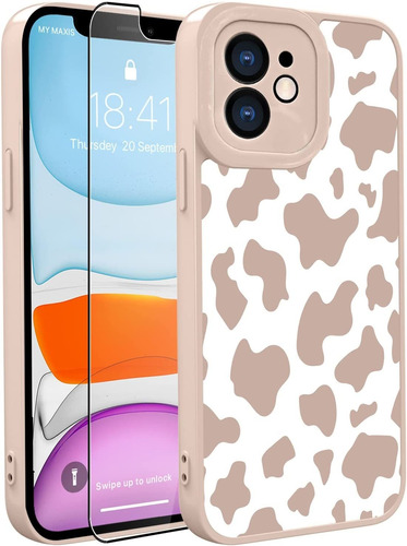 Funda Para iPhone 11 Animal Print Rosa+protector De Panta...