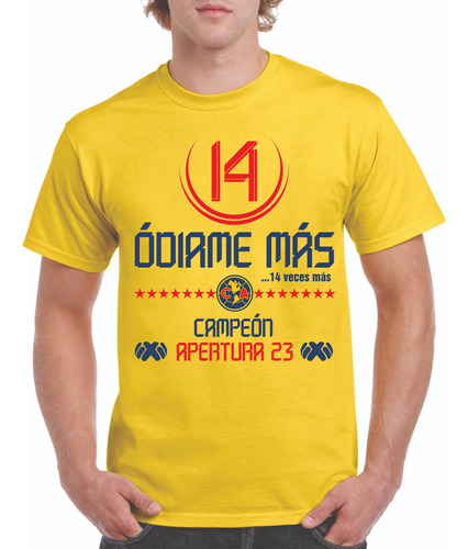 Playera América Campeón Apertura 2023 Personalizada 