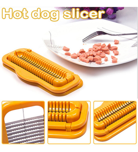 Hot Dog Cortador Multifuncional Salchichas Soporte Y Rebanad