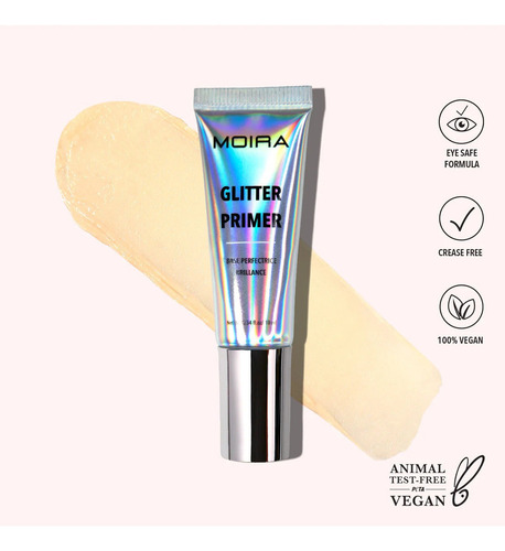 Primer De Ojos Moira Cosmetics Para Glitter Y Pigmentos Tono Del Primer TraslĂșcido
