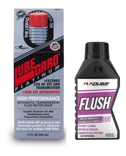 Lubegard Platinum Aditivo + Koube Flush Direção Hidráulica