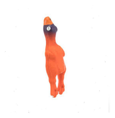 Trixie Pato Juguete De Latex Con Chifle Para Perros 13 Cm Color Naranja