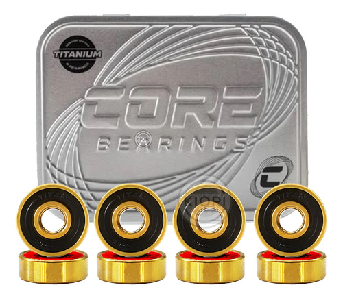 Rolamento Hondar Skate Titanium Gold - Nova Embalagem