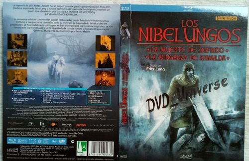 Blu-ray Los Nibelungos. Fritz Lang Digipack 2 Discos Blu-ray