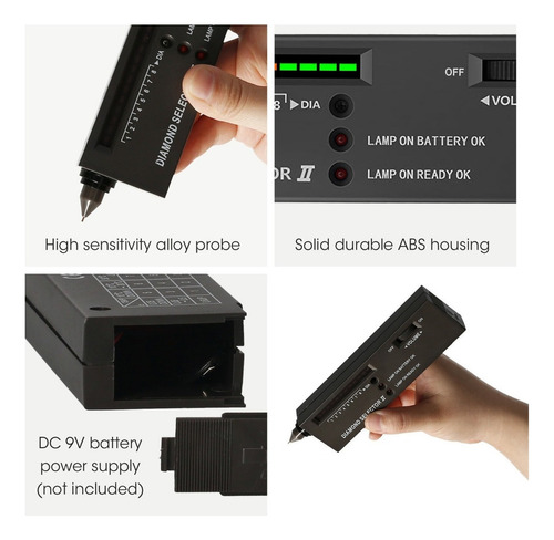 C Diamond Tester Pen Detector Seletor De Diamante De Alta