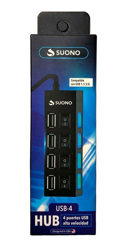 Hub Usb Multiplicador 4 Puertos Usb Pc Notebook Adaptador