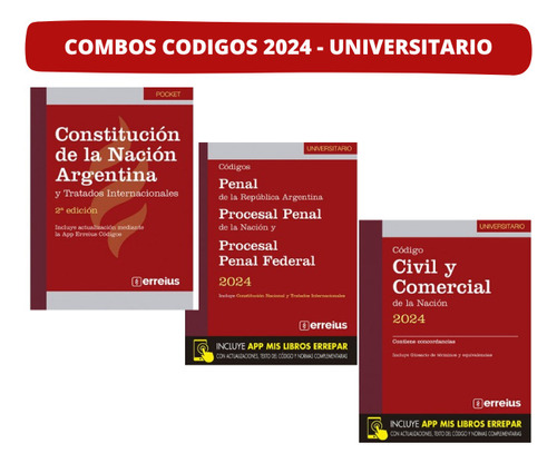 Constitucion + Código Penal Y Proc. Penal + Código Civil Y C