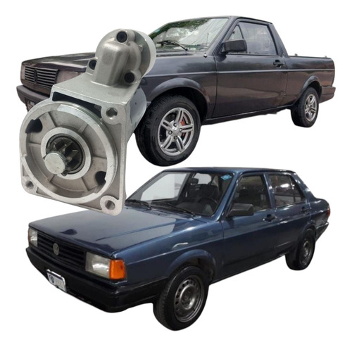 Burro Arranque Vw Gol Senda Diesel Reforzado 4 Carbones