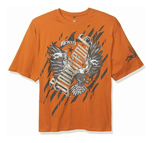 Southpole Ss Classic Graphic Tee, Rust Eagle Wing, Small