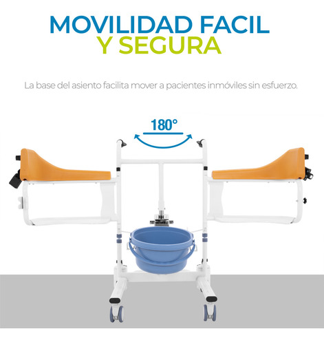 Silla Hidráulica Ducha Elevador Paciente Onof