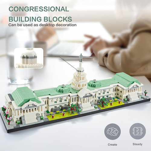Klmei Micro Mini Bloques Modelo De Arquitectura Del Edificio