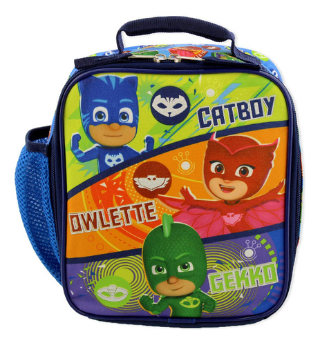 Pj Masks Lonchera Escolar Con Aislamiento Suave Para Niños