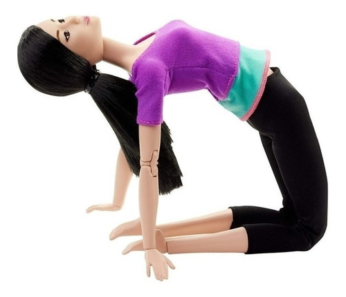 Imagem 4 de 9 de Barbie To Move Top Roxo Cab. Preto Oriental Ms Sj