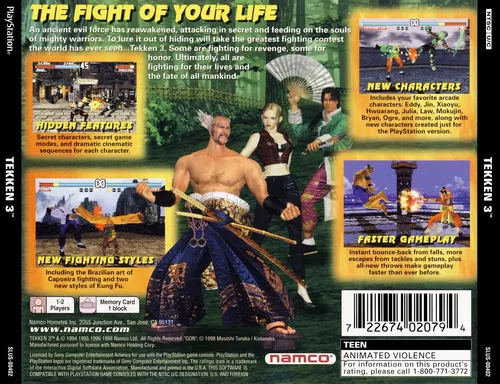 Tekken 3 Playstation 1 Ps1 Repro Embalagem Eco Sem Capa | MercadoLivre
