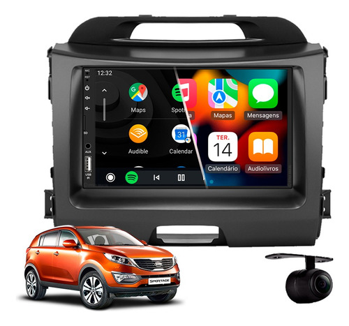 Central Multimidia Mp5 Android Auto Kia Sportage 2013 2014