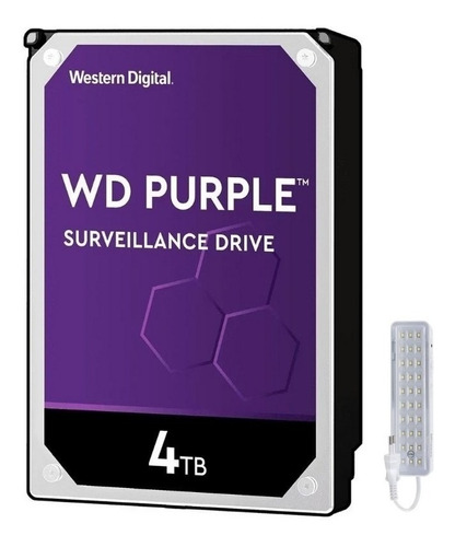 Disco Rígido Wd Purple Hd 4tb Para Cftv Wd40purz Intelbras