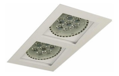 Spot De Embutir Duplo Recuado Para 2 Led Par38