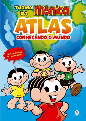 Livro Turma Da Mônica - Atlas - Conhecendo O Mundo