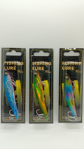 Set 6 Und. Caballito Vib Metálico Fishing Lure 105mm/35gr