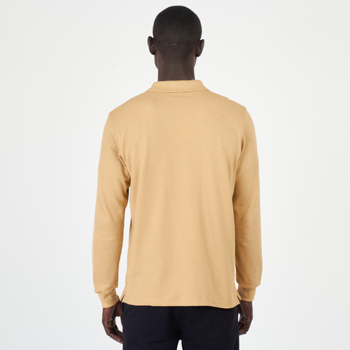Chomba Hombre Kevingston Casquito Piqué Classic Fit Mostaza